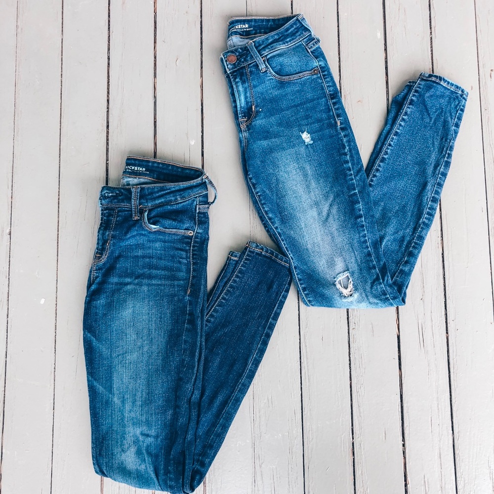 Bundle of 2 Old Navy Rockstar Jeans